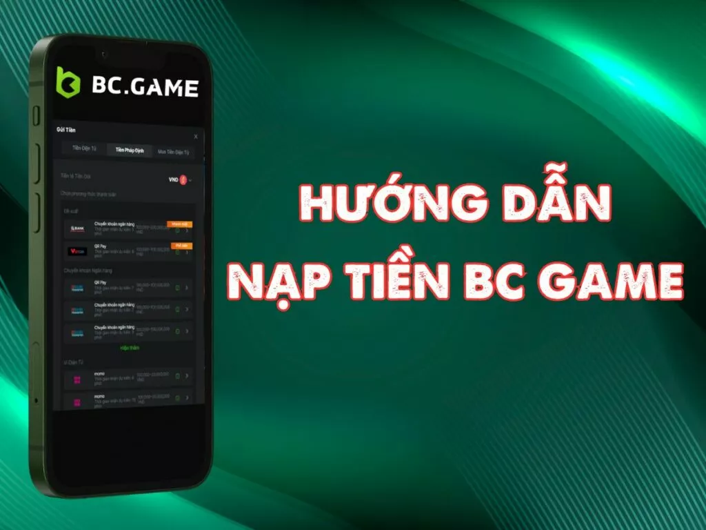 Hướng dẫn nạp tiền BC game
